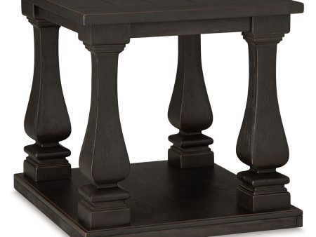 Wellturn - Black - Rectangular End Table Discount