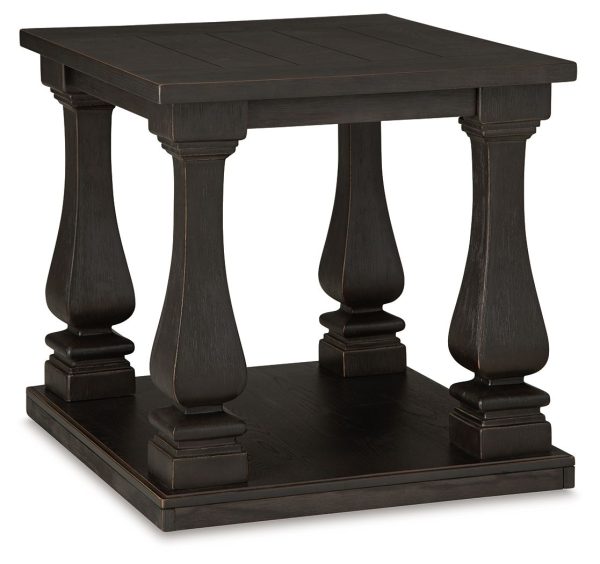 Wellturn - Black - Rectangular End Table Discount