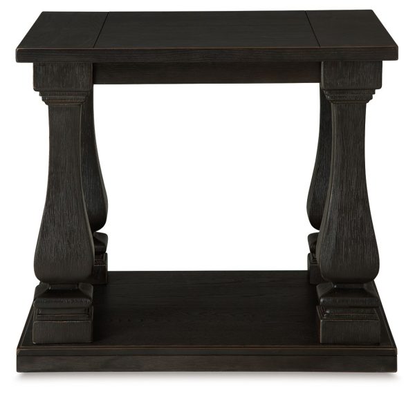 Wellturn - Black - Rectangular End Table Discount