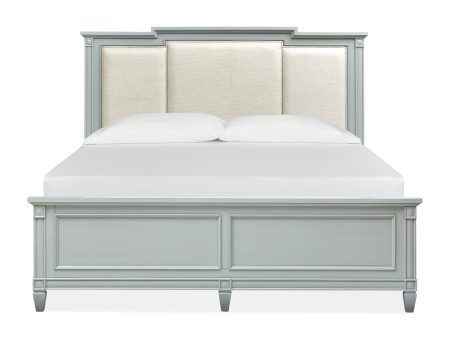 Glenbrook - Complete Panel Bed With Upholstered Headboard Sale