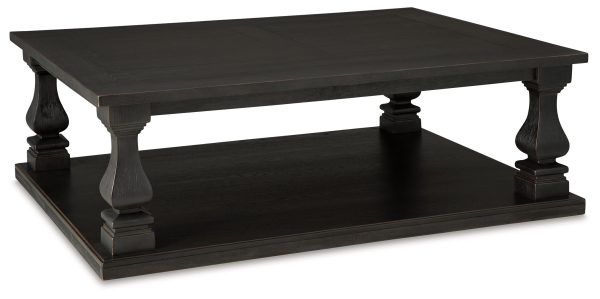 Wellturn - Black - Rectangular Cocktail Table Fashion