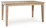 Gleanville - Light Brown - Rectangular Dining Room Table For Cheap