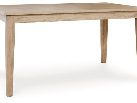 Gleanville - Light Brown - Rectangular Dining Room Table For Cheap