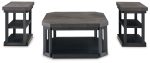 Bonilane - Black   Gray - Occasional Table Set (Set of 3) Online Hot Sale