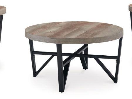 Deanlee - Grayish Brown   Black - Occasional Table Set (Set of 3) Online Hot Sale