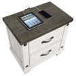 Lilith - 2-Drawer Nightstand - Distressed White For Cheap