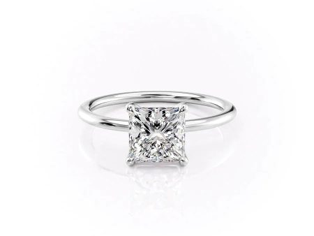 The Ashley Set With A 1 Carat Princess Moissanite Online Hot Sale